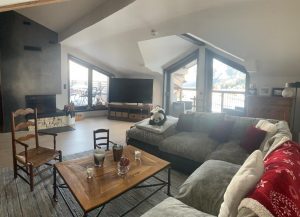 Salon appartement en location le Refuge - Courchevel